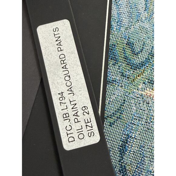 $145 Dead Than Cool Jacquard Oil Paint Abstract Tapestry Streetwear Pants Sz 29 - Picture 5 of 5